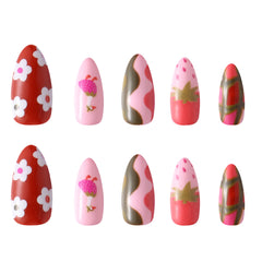 Strawberry Goose- Press-On Nail