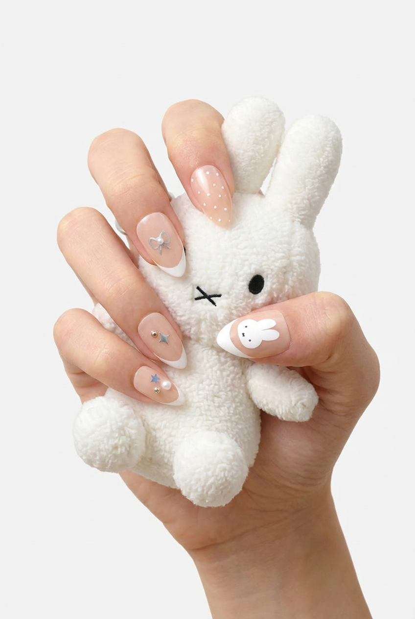 Miffy Press-On Nails | Almond & Pastel Sets – NEVER HAVE I EVER