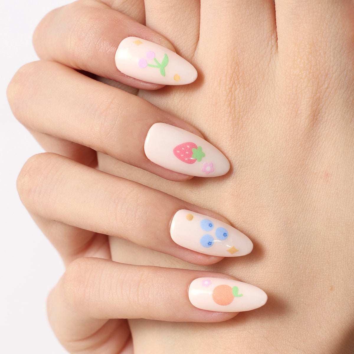 Fruit Doodles - Press-On Nail