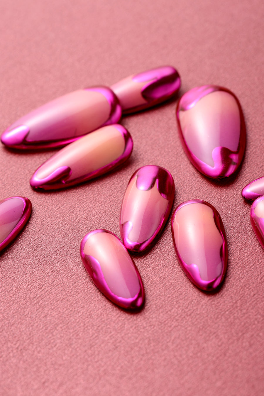 Sunset chrome   - Press-on Nails - NEVER HAVE I EVER