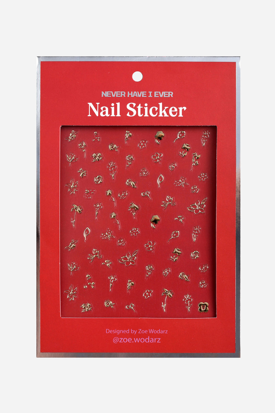 Nail Sticker by Zoe Wodarz - Flower Gold 