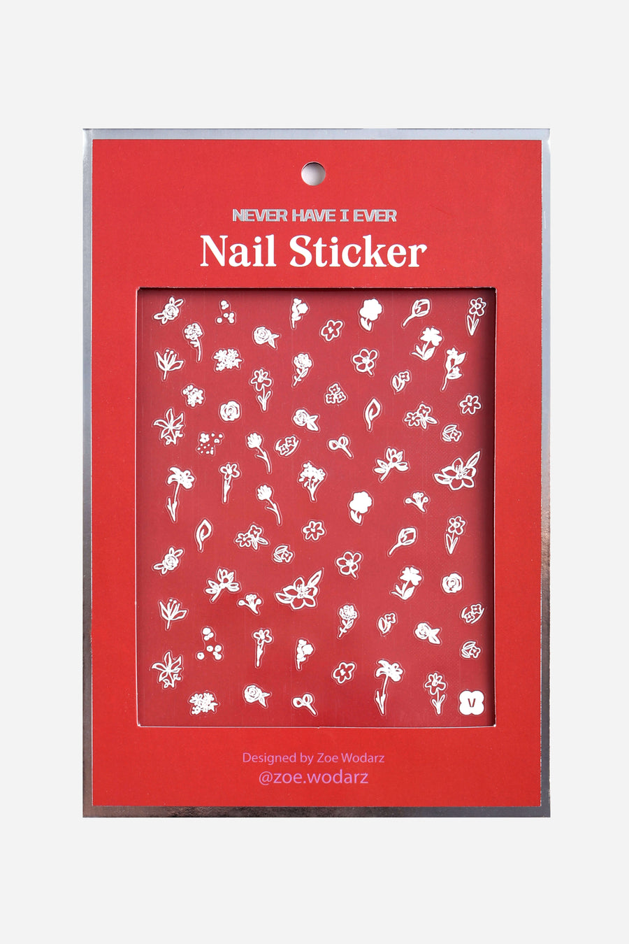 Nail Sticker by Zoe Wodarz - Flower White 