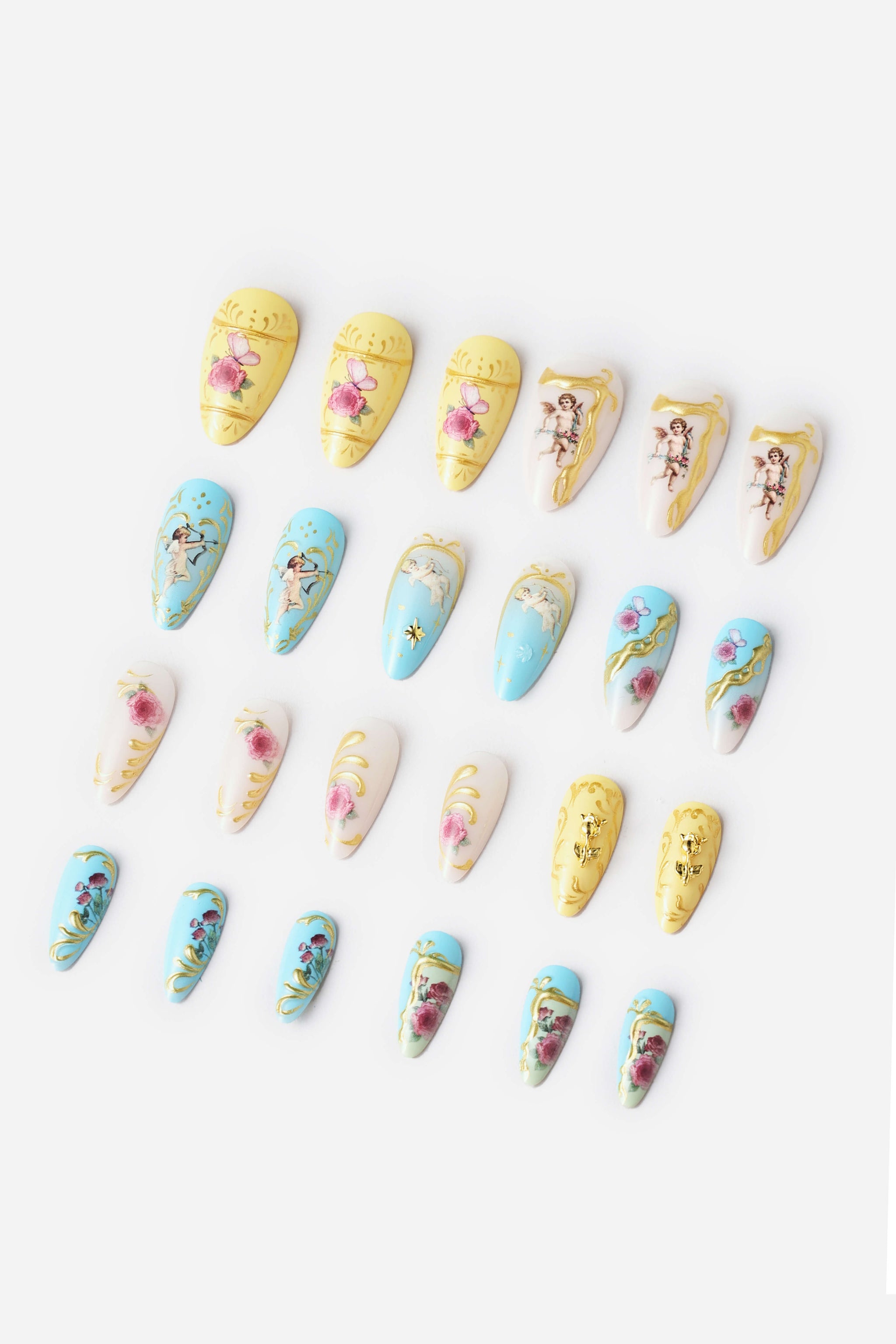 Almond Press-On Nails | Reusable Lightweight Set – NEVER HAVE I EVER