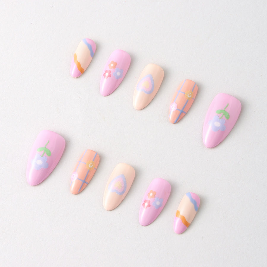 Happy Doodles - Press-On Nail - NEVER HAVE I EVER