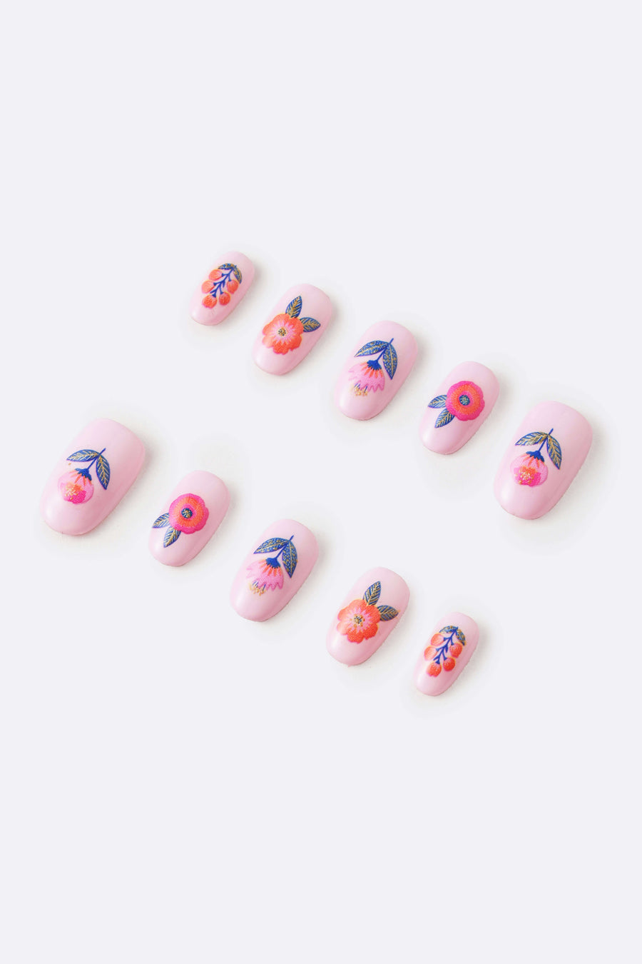 Pink Garden by Jess Phoenix - Press-on Nails 