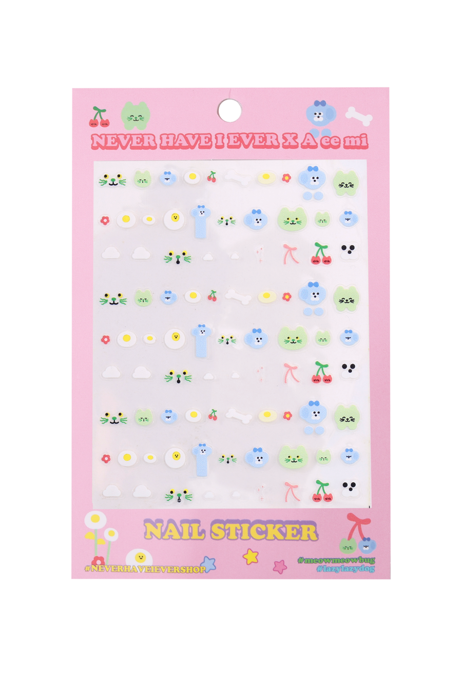A ee mi x Never Have I Ever Nail Stickers - NEVER HAVE I EVER