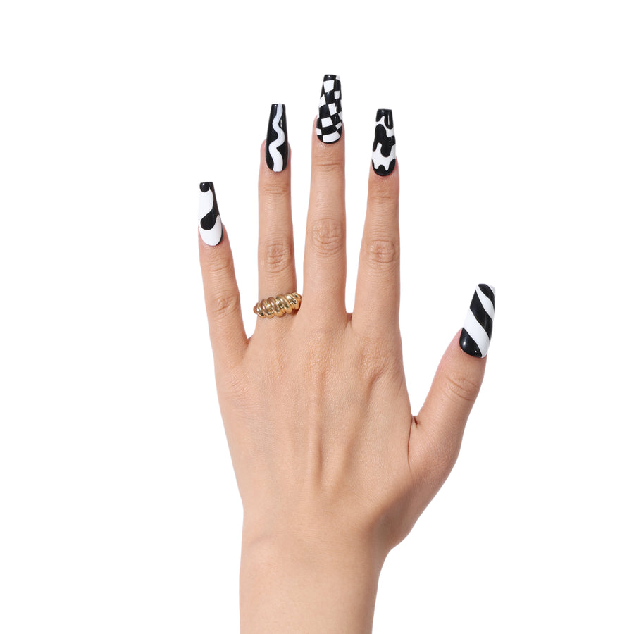 Swirlie Girlie - Press-On Nail - NEVER HAVE I EVER