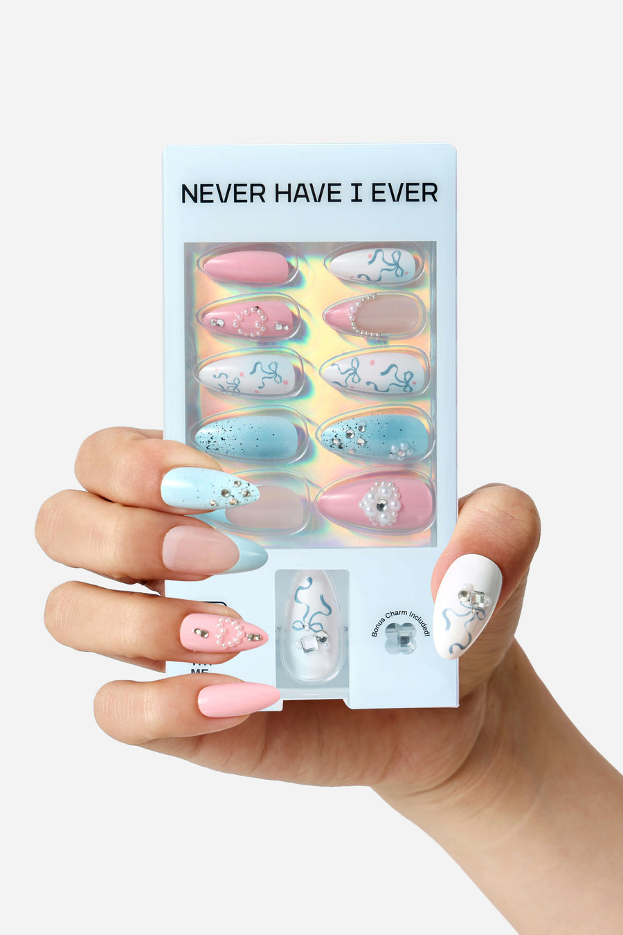 TIED AND TRUE - ALMOND PRESS-ON NAILS 