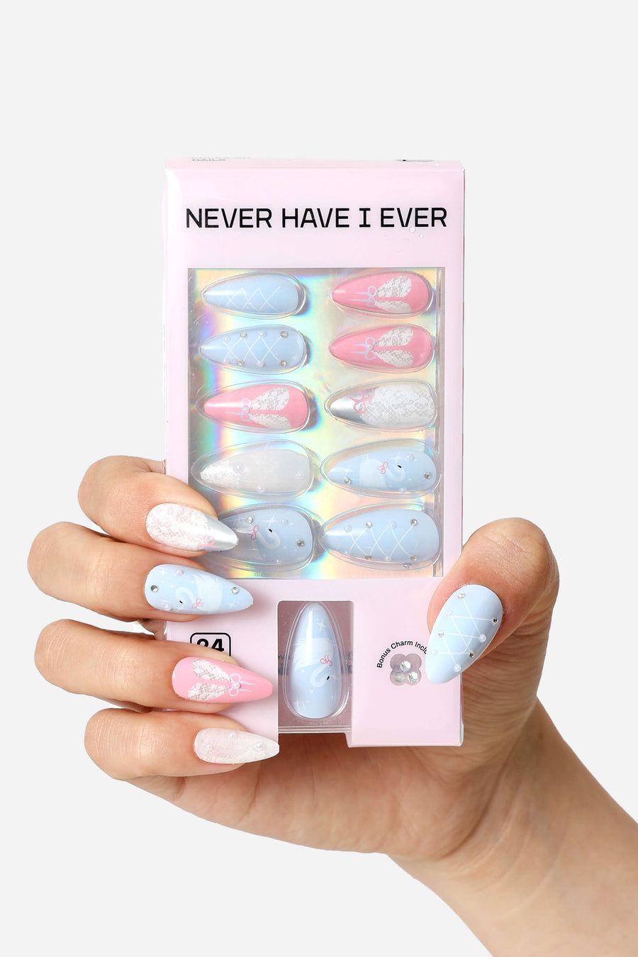 SWAN LAKE - ALMOND PRESS-ON NAILS 