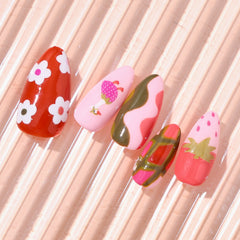 Strawberry Goose- Press-On Nail