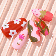 Strawberry Goose- Press-On Nail