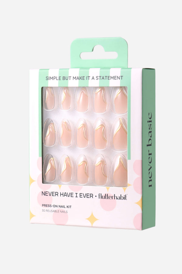 SIMPLE BUT MAKE IT A STATEMENT - SHORT ALMOND PRESS-ON NAILS